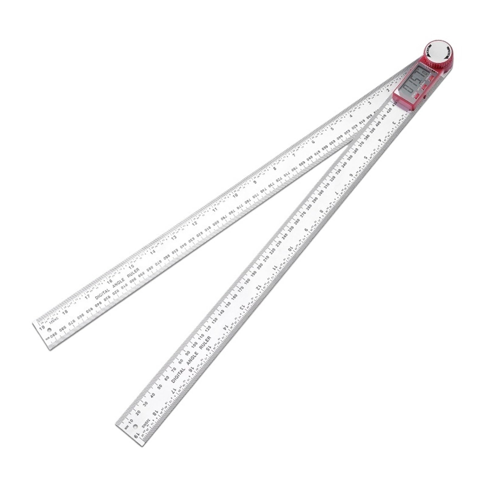 Bnvewr 1 Digital Angle Finder, Digital Angle Finder Protractor Precision Electronic Measuring Tool Woodworking Ruler 90 Degree Industrial Gauge,Inclinometer(500Mm)