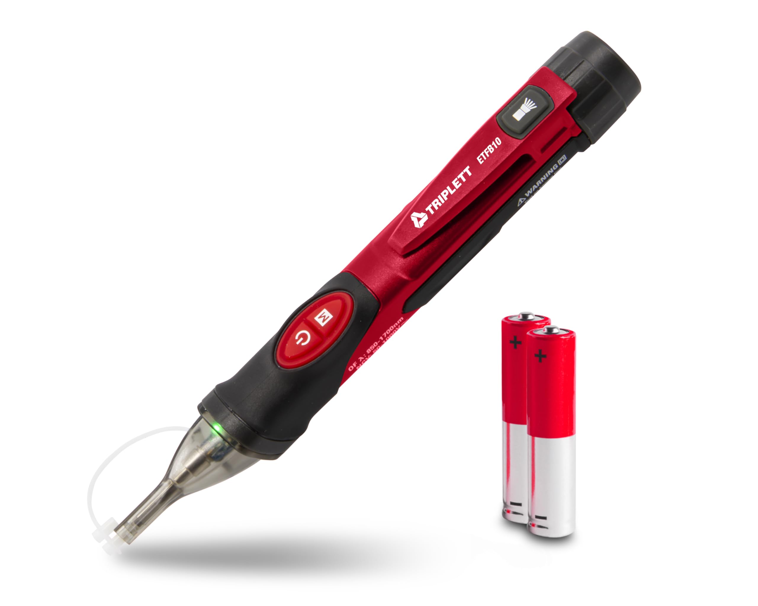 Triplett ETFB10 Non-Contact Optical Fiber Identifier (850 to 1700nm) and AC Voltage Detector (50-10000V)