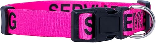 Miniatura 2 de Native Pup Collares para perros de servicio (tamaño mediano, rosa)