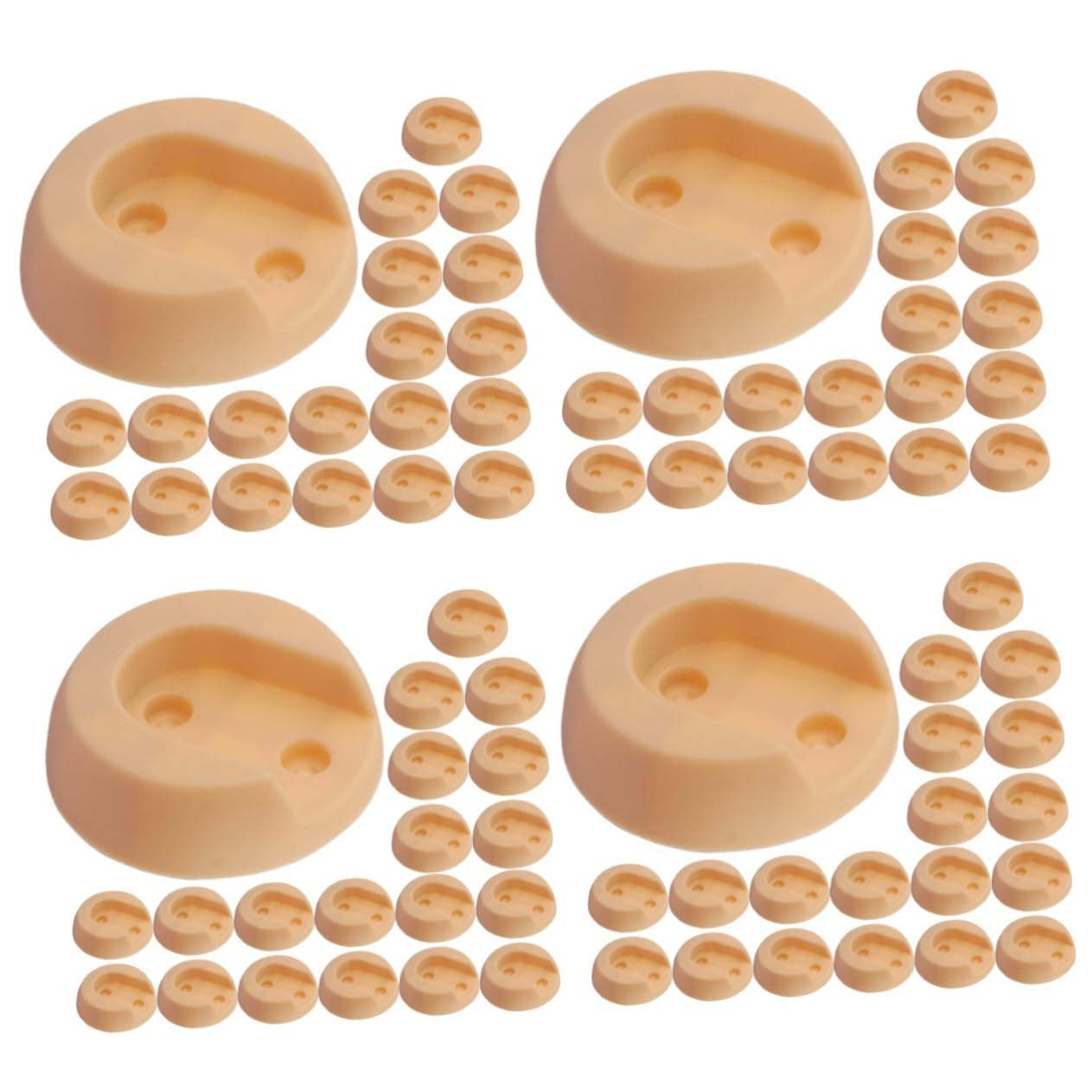 Ciieeo 80 Pièces Support De Tringle À Vêtements Supports De Tringle À Rideau De Tige Prise Porte-Serviette Bride Porte-Tige Porte-Tringle en Tissu Placard Support De Poteau en Plastique