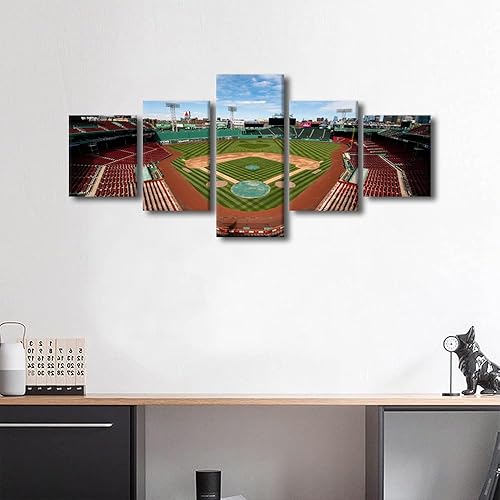 Miniatura 273 de Decoración de pared, lienzo para estadio deportivo de Estados Unidos, arte de pared moderno Fenway Park en Boston, arte de pared para oficina, sala