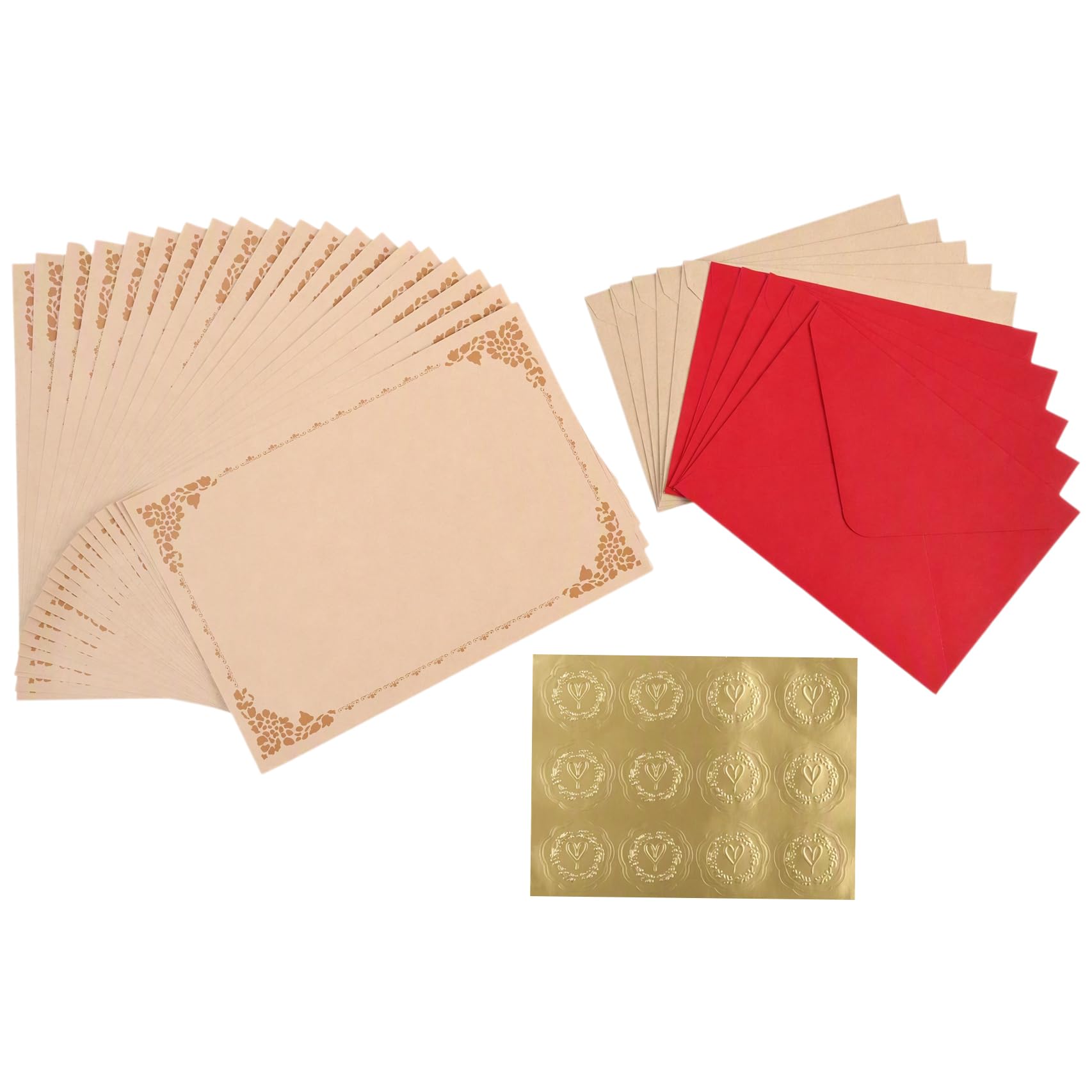Rovelin Vintage Letter Writing Set,Letter Paper and Envelopes Sets