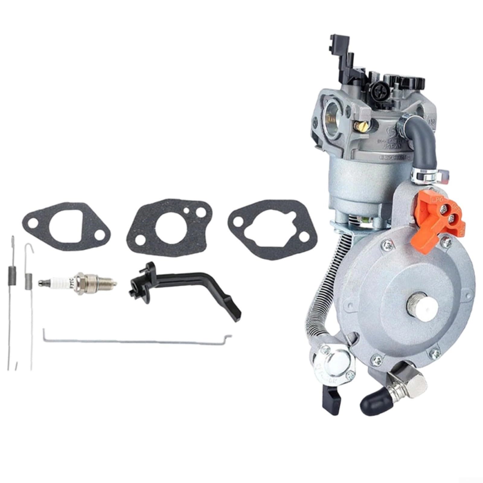 Kit de carburador de propano de doble combustible para conversión de GLP o gas natural, accesorio de generador de metal para GX160, para GX200