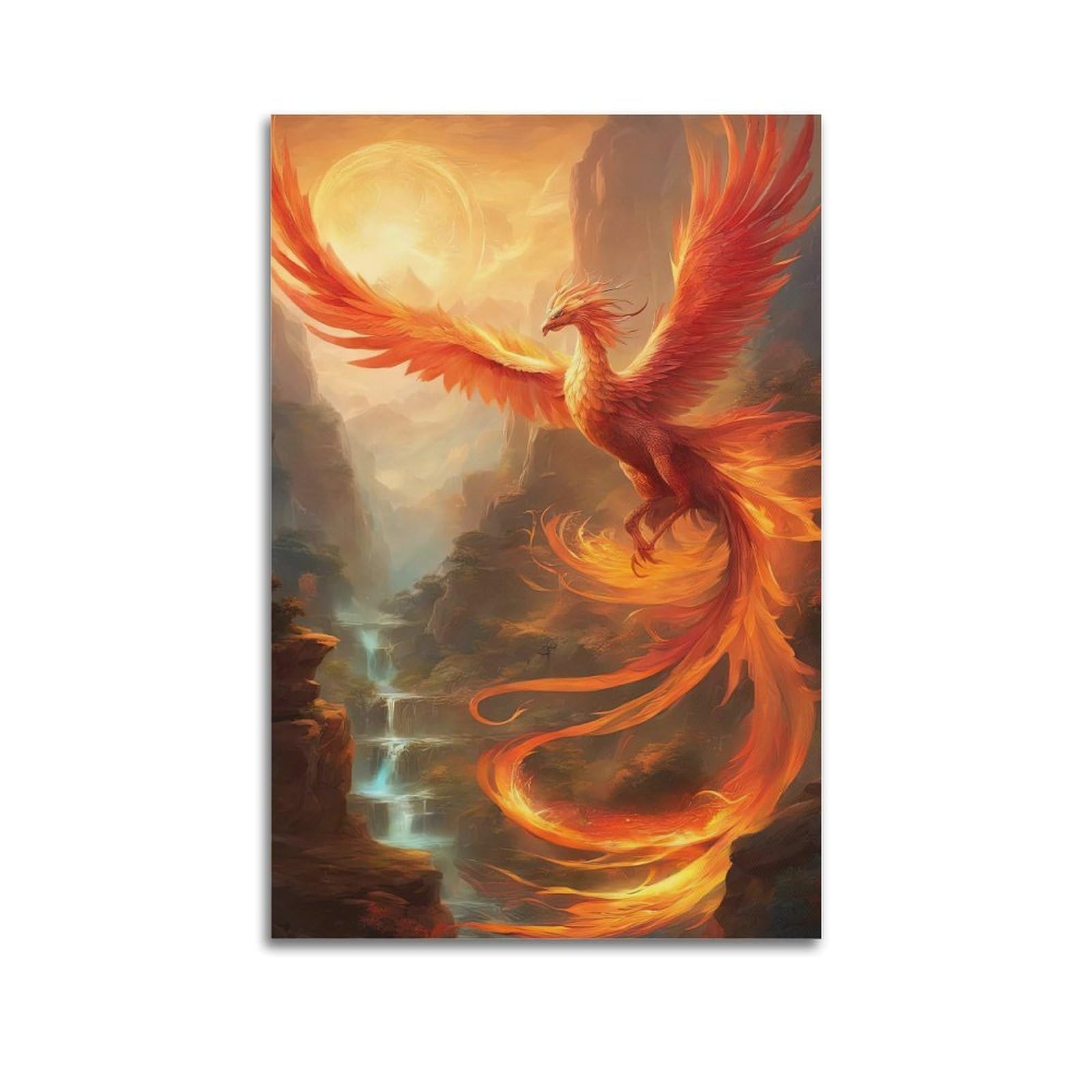 WPHSFX Fantasy Posters Legend of The Phoenix Poster Decorative Painting Canvas Wall Posters And Art Picture Print Modern Family Bedroom Decor Posters 24x36inch(60x90cm)