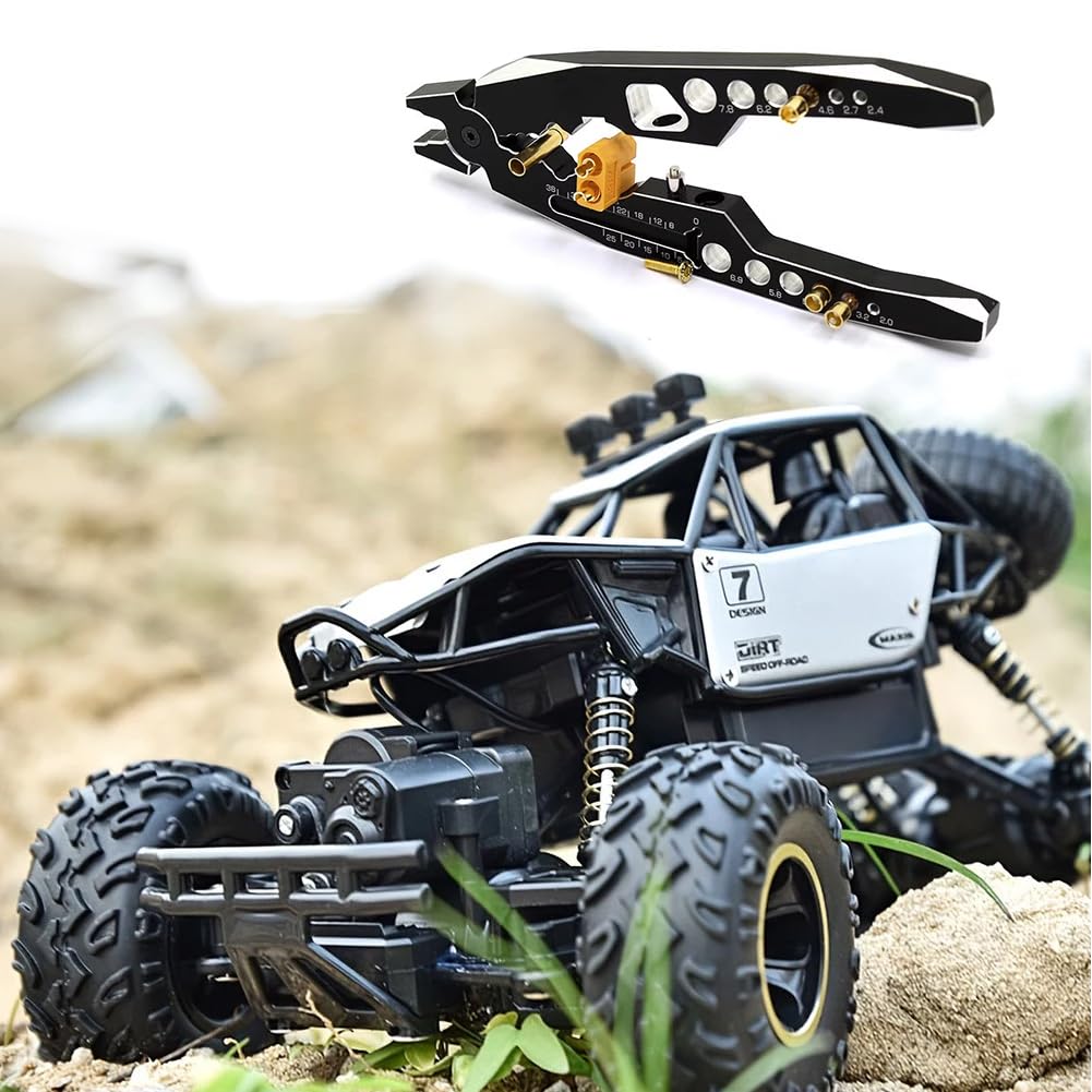 Tiiyee Amortisseurs Pince D'amortisseur, Multifonction Métalliques Noir | Tête Sphérique Clip RC Struts D'amortisseur Outil de Maintenance Voiture Télécommandée Camion Hors Route Buggy Rock Crawler
