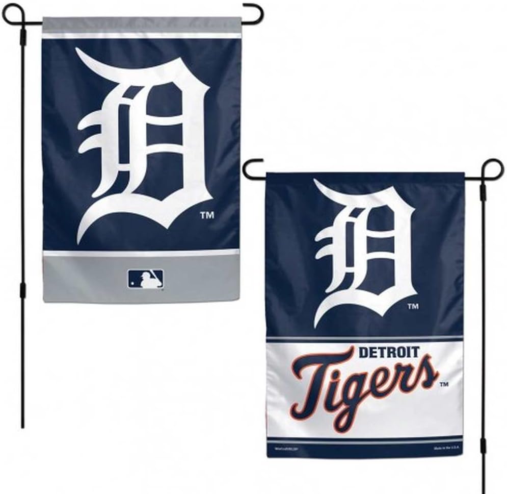 MLB Detroit Tigers 12x18 Garden Style 2 Sided Flag, One Size, Team Color
