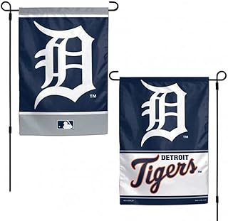 MLB Detroit Tigers 12x18 Garden Style 2 Sided Flag, One Size, Team Color