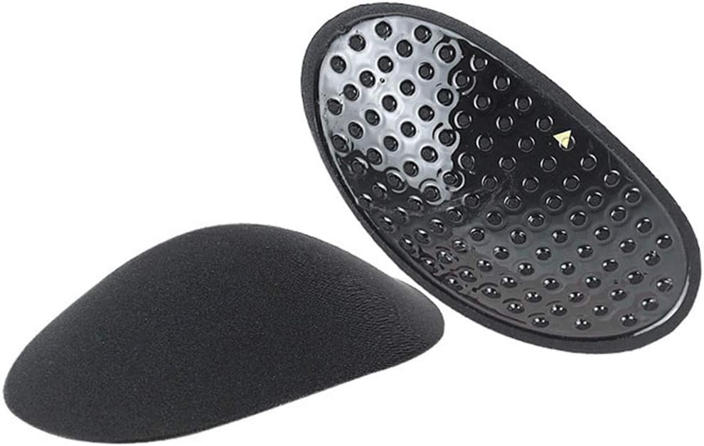 ZOOMY 1 par de almohadillas de hombro para mujer, cojín antideslizante de silicona, autoadhesivo, negro