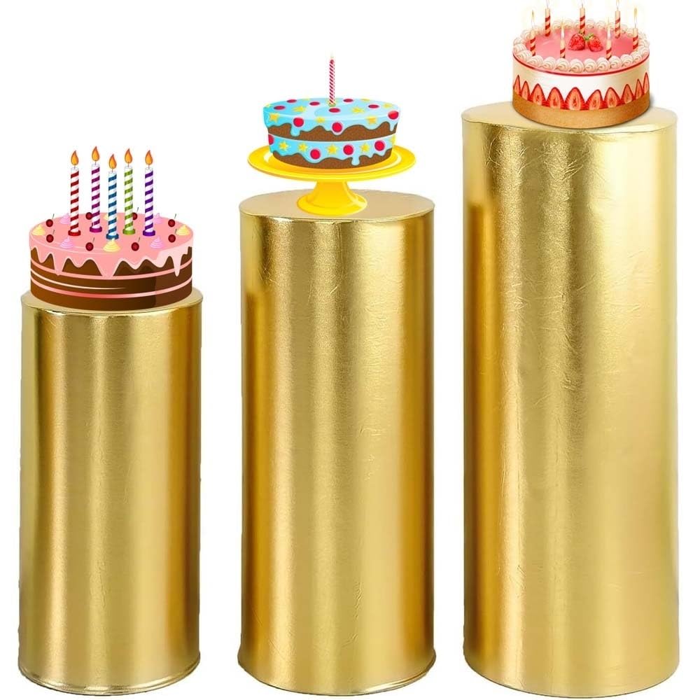 Housses Cylindriques Élastiques Pour Supports - Lot De 3 Ou 5 - Décoration Mariage Anniversaire