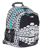  Lannoo Graphics Unisex-Kinder Lego Star Wars Stormtrooper Rucksack Ergo Rucksack Schwarz (Black/Grey)
