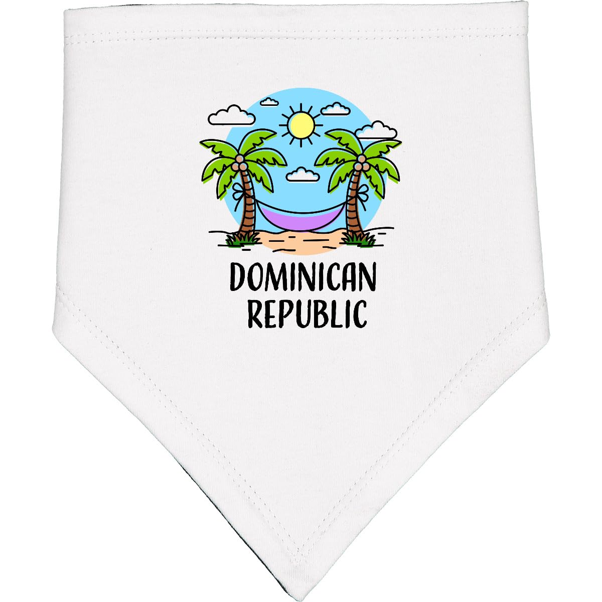inktastic Summer Vacatoion in the Dominican Republic Baby Bandana Bib