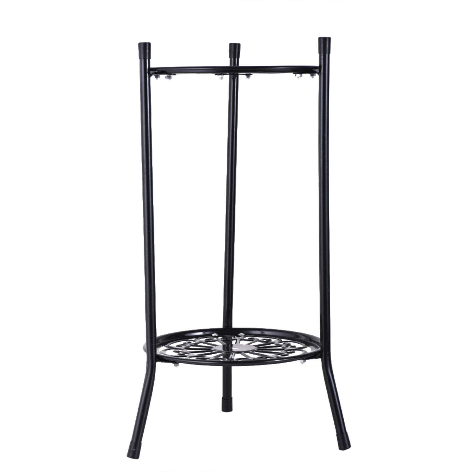 Soporte para plantas | Soporte de metal para plantas de interior y exterior | Estante de metal para flores | Soportes de metal de 2 niveles para macetas | Soporte para macetas | Soporte de hierro de