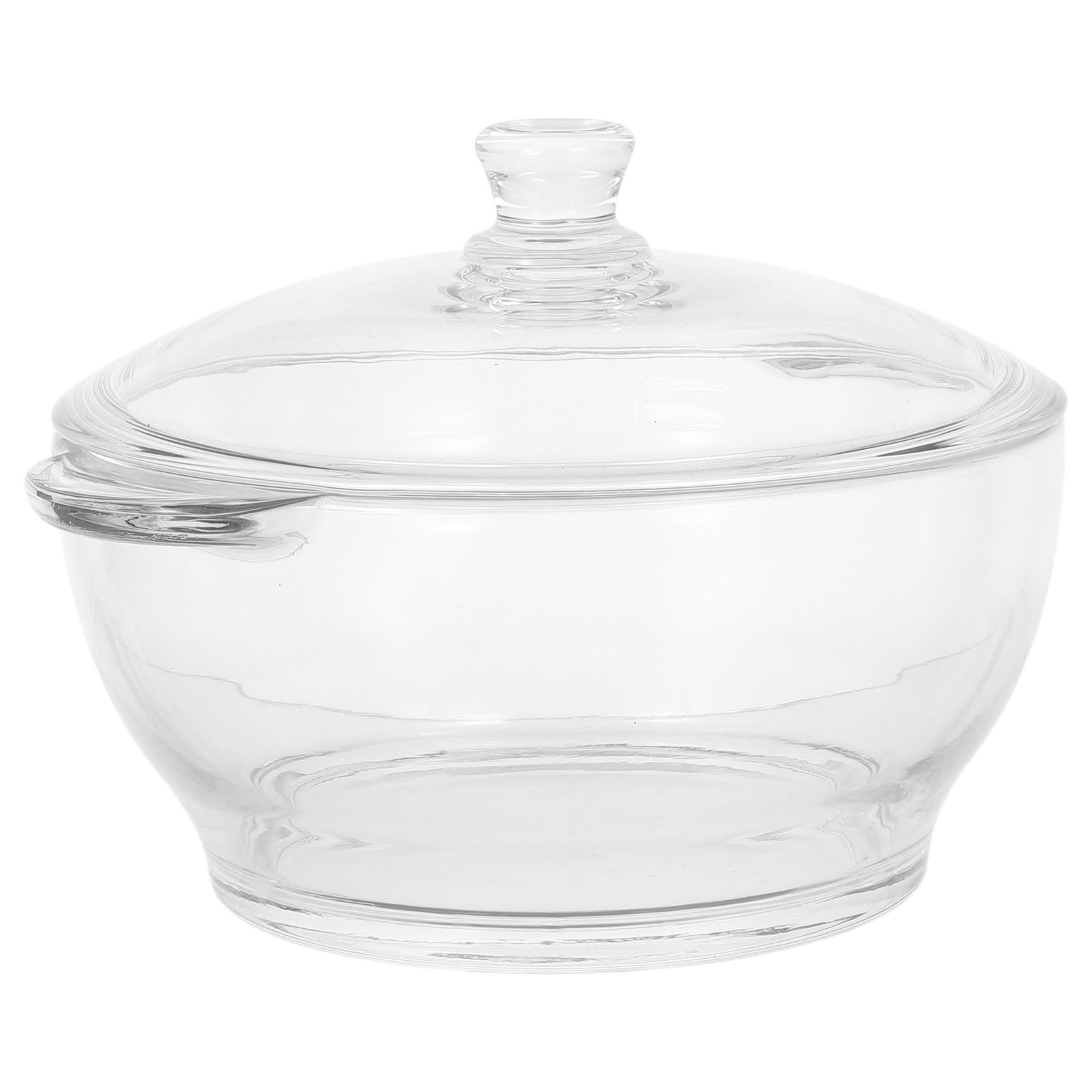 Mijoteuse en verre 1,5l avec couvercle casserole multifonction