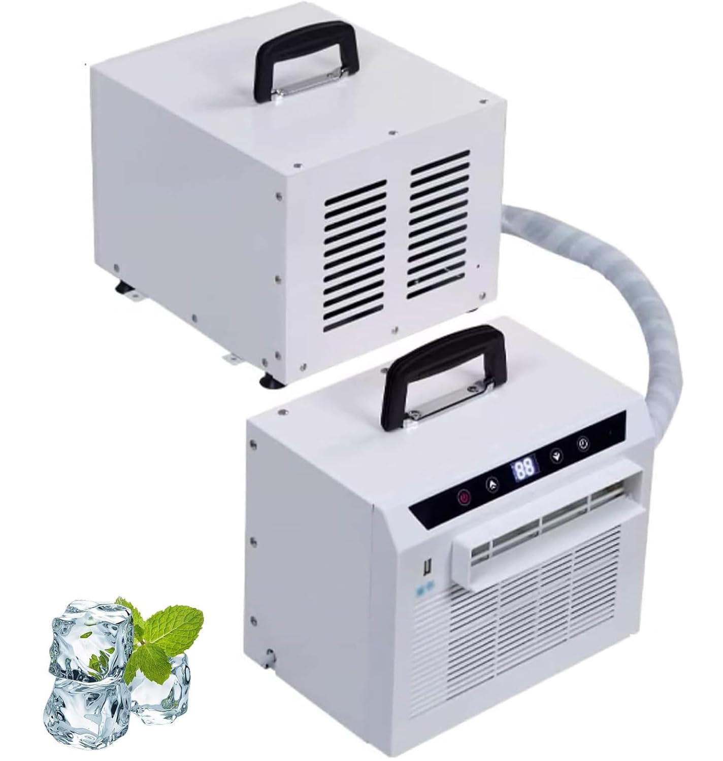 GTANND Portable split air conditioner – 3000 BTU quiet cooling system, split-unit design, suitable for vehicles, home use, and camping tents; no installation required. 1.5meters