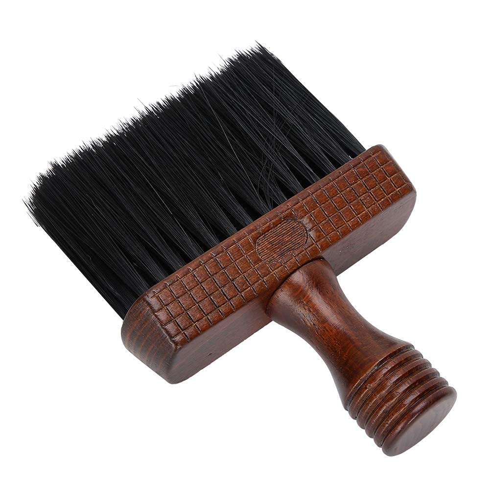 Spazzola per spolverare per collo con capelli rotti da barbiere, spazzola quadrata per taglio di capelli morbidi per barbieri che pulisce il viso per il collo