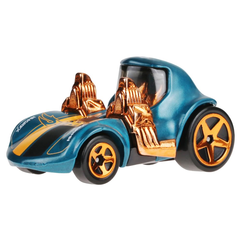 Hot Wheels 1:64 Scale Die-Cast Vehicle TOONED Twin Mill with Turquoise- & Copper-Colored Deco to Celebrate HW 56th Anniversary