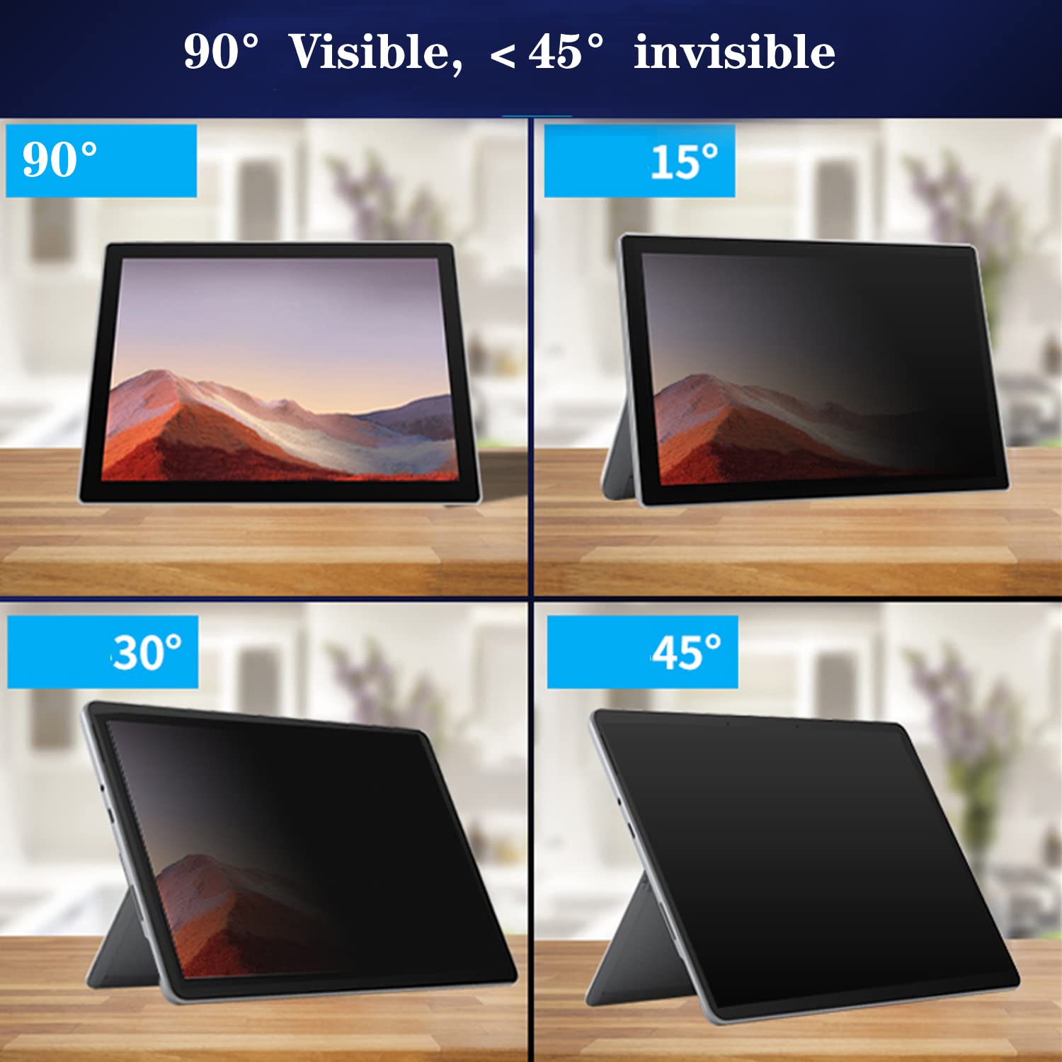 BYIUIHS Privacy Screen Protector Suit for Microsoft Surface Laptop Studio 14.4 inch Anti Spy Matte TPU Black Film