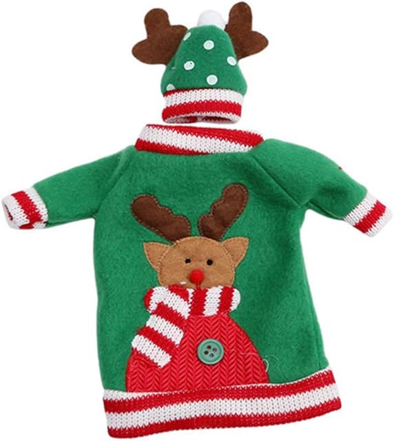 Vektenxi Wine Bottle Cover Bags Christmas Dinner Table Decoration style2 High Quality