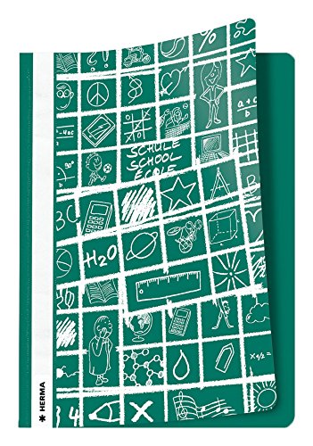 Preisvergleich Produktbild HERMA Schnellhefter A4 SCHOOLYDOO Gruen 10St. (19364)