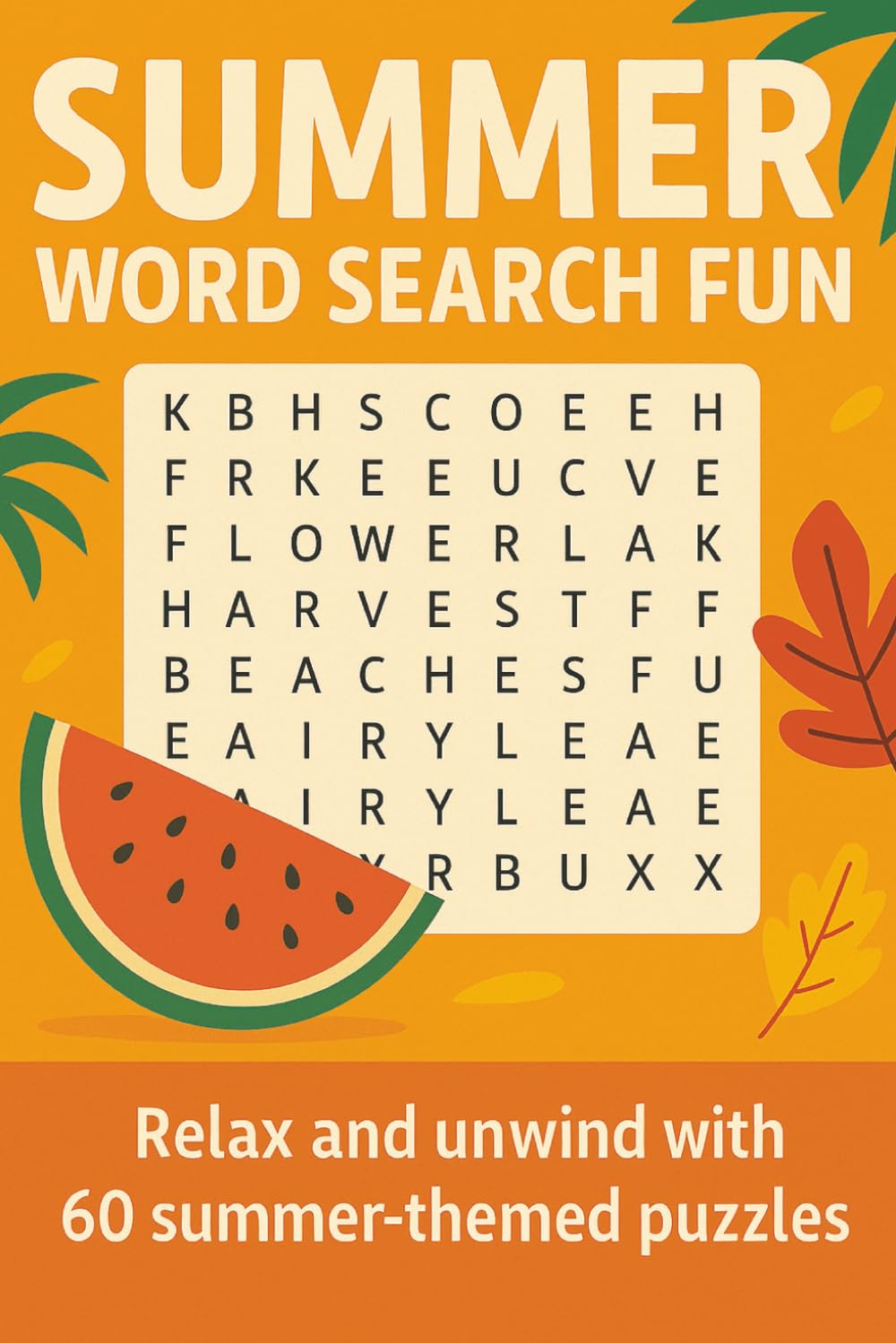 Summer Word Search Fun: Relax, recharge, and celebrate sunny days with 60 summer-themed word searches—solutions included! (Terry's Puzzlers)