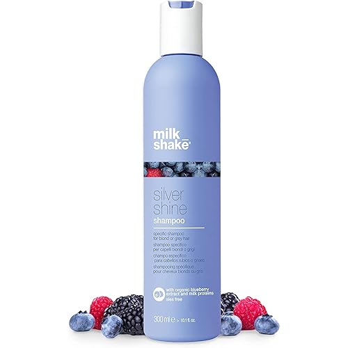 milk_shake Silver Shine Light Purple Shampoo for Blonde Hair - Blonde Toner for Brassy Hair