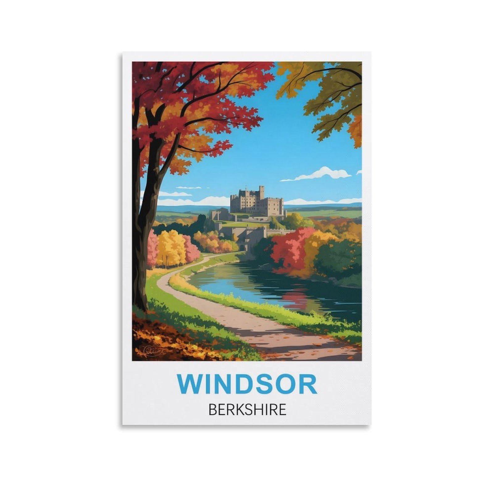 EZMLFA Diamond Art Kits Adults,Windsor Berkshire,5D Dimond Picture, Crystal Gem Art Crafts for Boys Girls, DIY Mosaic Creations Set for Home Decor 40x40cm
