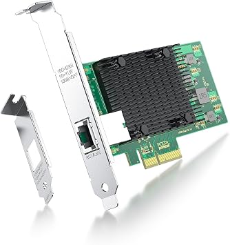 ipolex 10Gb Network Card Intel X550-T1 Ethernet Card, PCIe v3.0 x4, Single RJ45 Port, with Intel X550-AT Controller, 1G/10G Multi-Rate Ethernet LAN Adapter Support Windows Server/Windows/Linux/Vmware