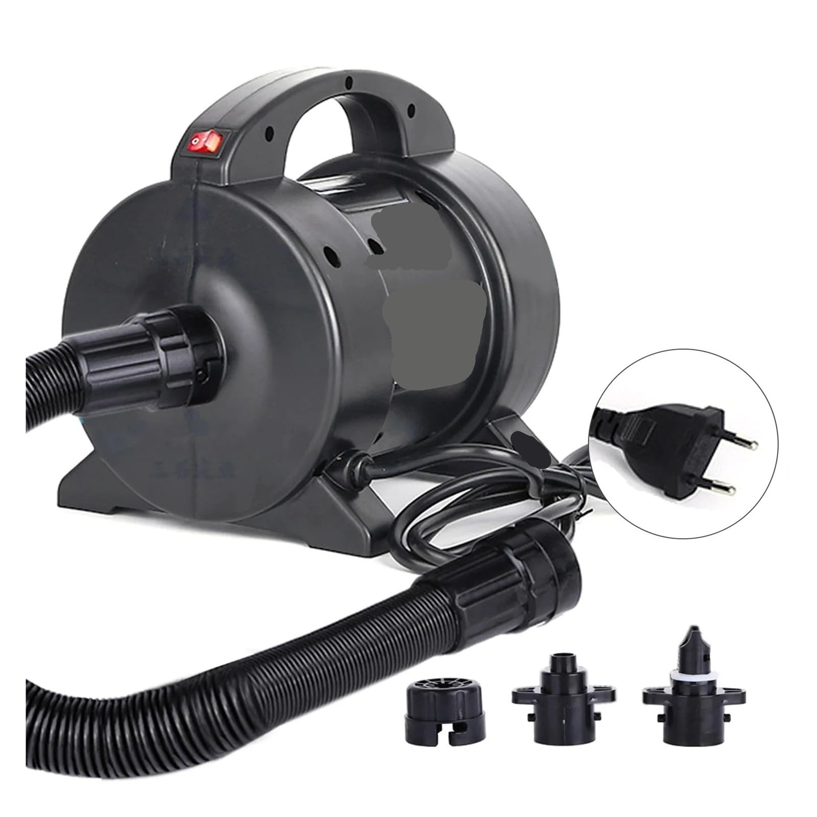 Pompa elektryczna 1600W Pompa do materacy powietrznych Szybkie pompowanie Elektryczna pompka powietrza Inflator Deflator,Silna moc