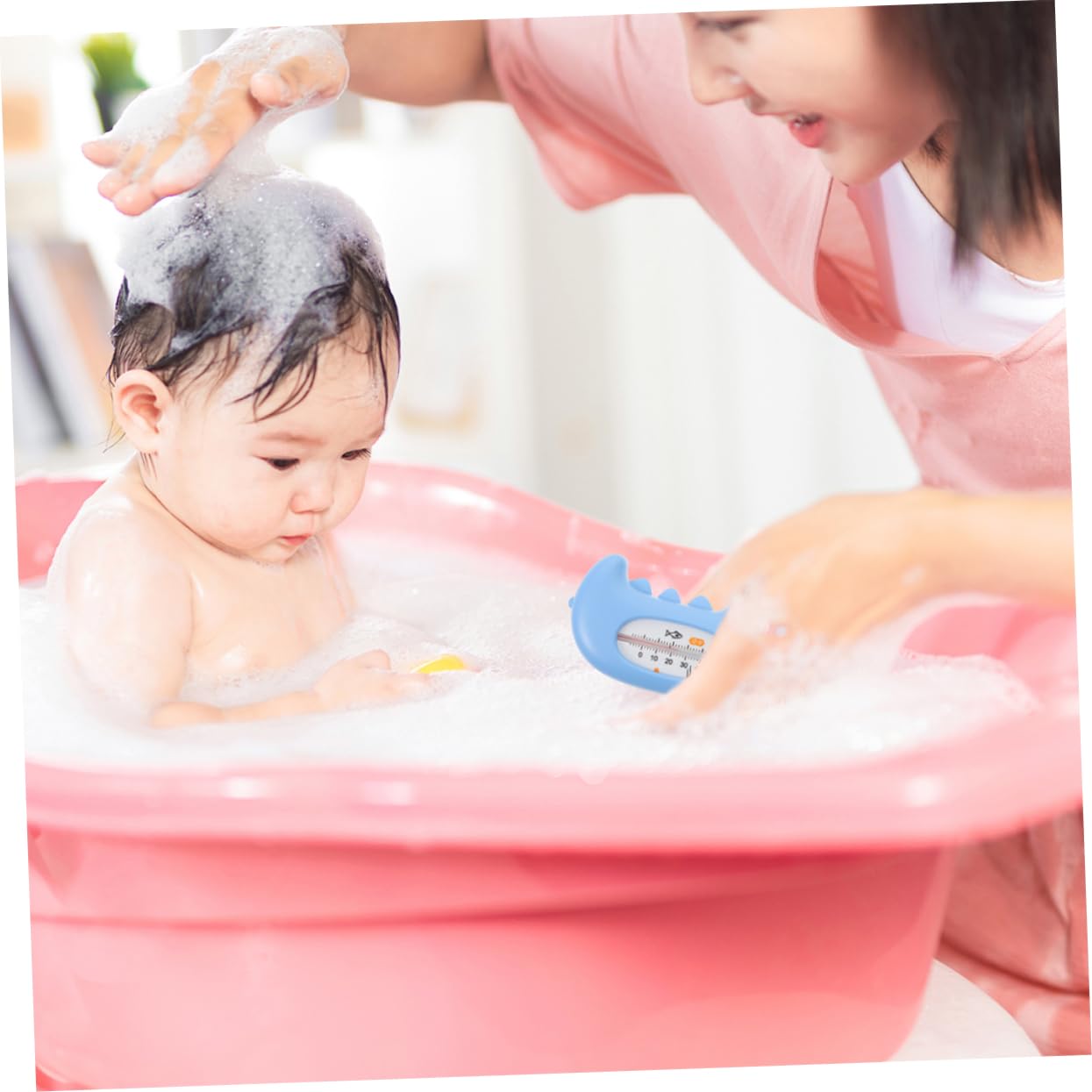 Toddmomy 5 Ensembles Thermomètre De Piscine De Dessin Animé Température Du Bain De Bébé Thermomètre À Eau Pour L'eau Pp Sky-blue 2 Pièces * 5
