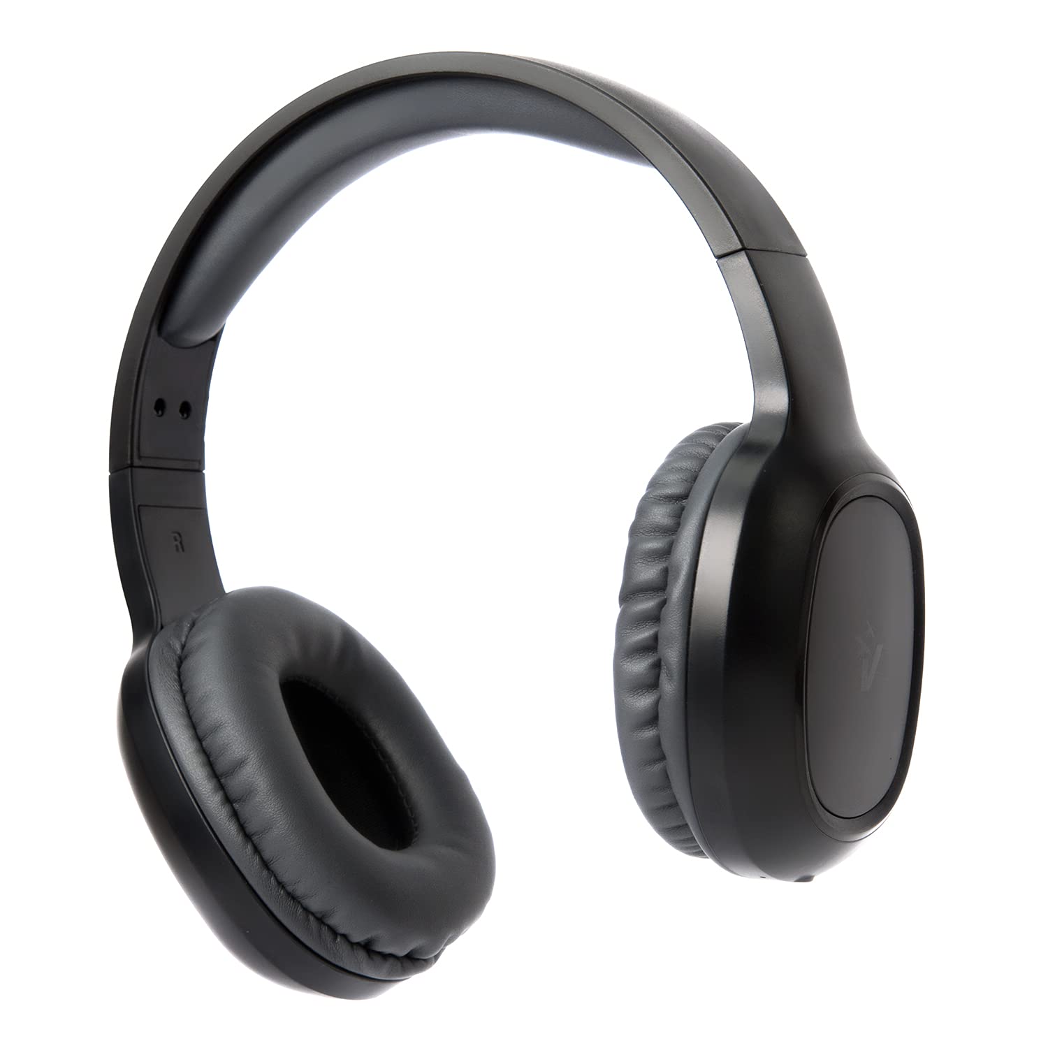 VulTech Crab2 HBT-11BK Rev. 2.1 Over Ear Wireless Bluetooth 5.3 Aux Casque avec Microphone, contrôle de Piste, Gestion des appels, Charge Type-C 12 Heures, couplage Automatique Android/iOS