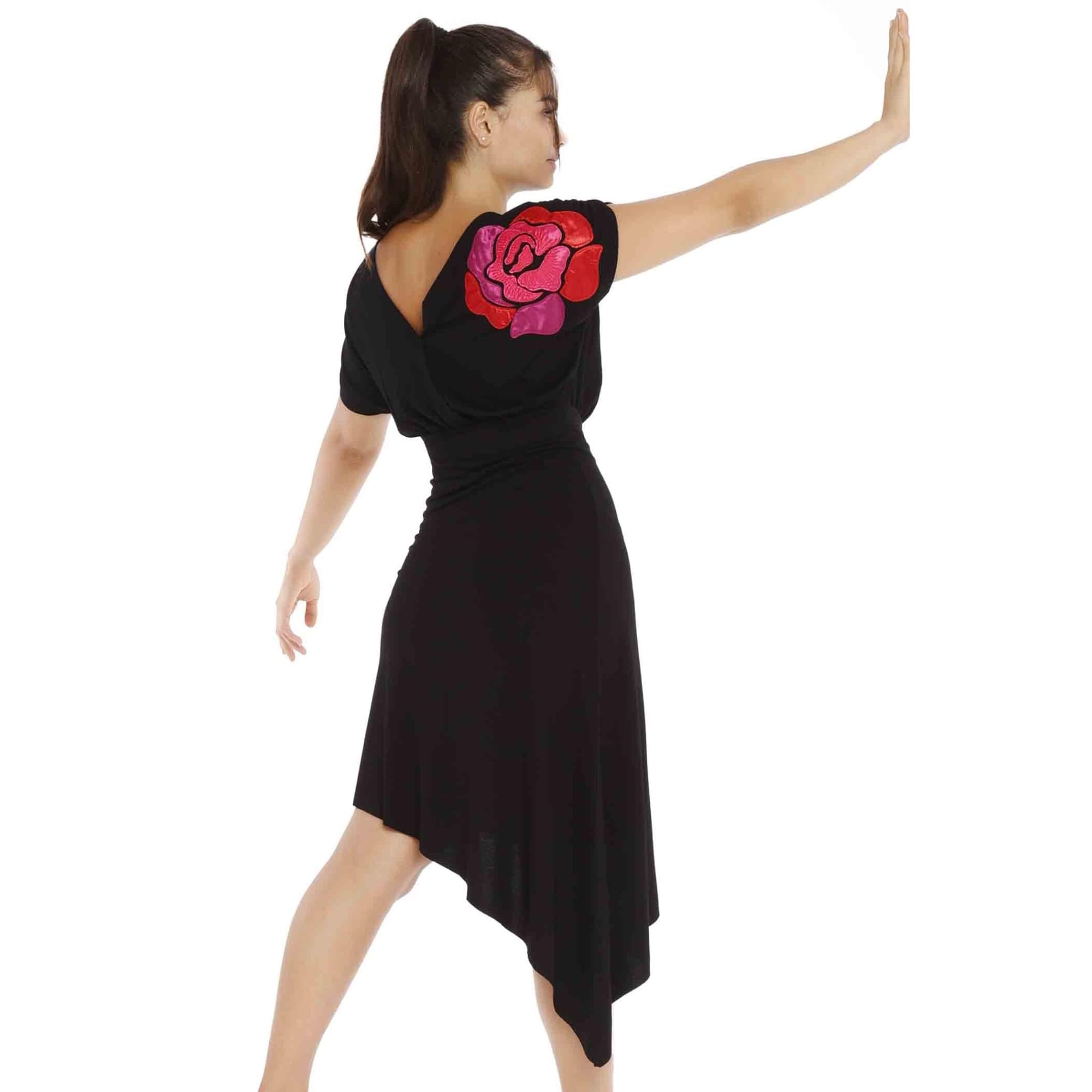 Mamatayoe Vestido Purpurea para Mujer, Negro