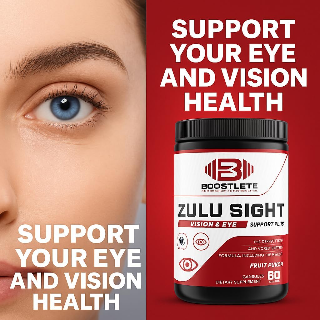 Zulu Sight – Vision & Eye Support Supplement with Lutein, Zeaxanthin, Bilberry & Greens Blend – 60 Capsules