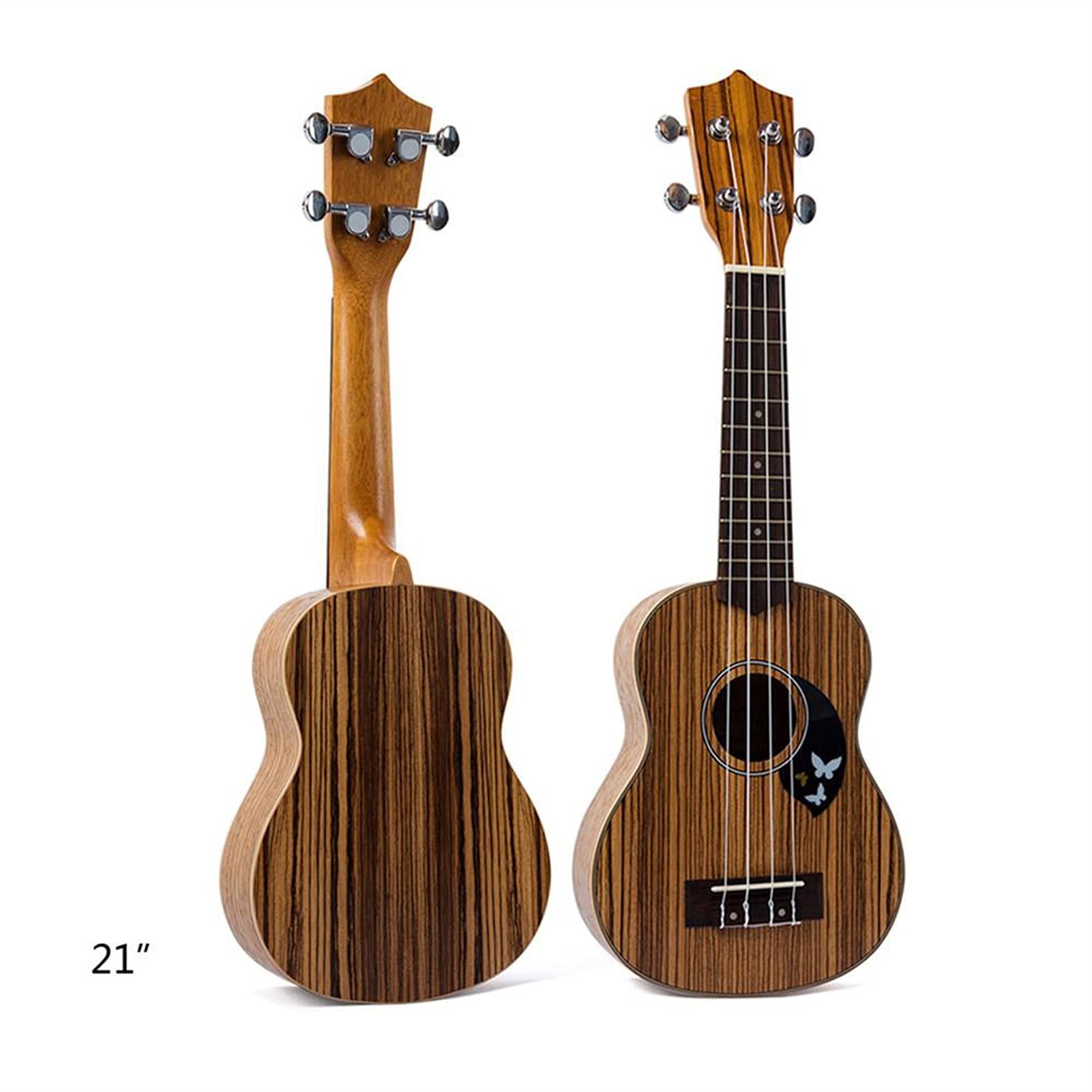 Ukulele Bausatz Konzert-Ukulele 21-Zoll- Ukulele Zebra Holz Hawaiianer Gitarre-Palisander-Musikinstrumente