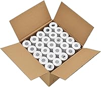 Vista 18 de Rollos de papel térmico de 2 1/4" x 50' para recibos POS, papel de caja registradora para máquinas de tarjeta de crédito (200 rollos)