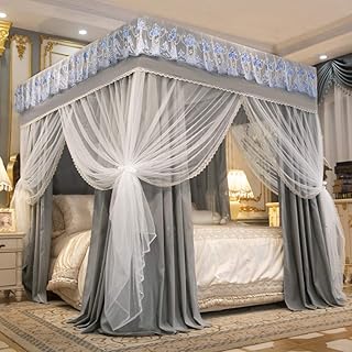 Amazon Com Bed Canopies Drapes Grey Bed Canopies Drapes Bedding Home Kitchen