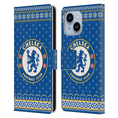 Étui portefeuille Chelsea FC Jumper pour iPhone 14 Plus en cuir Head Case Designs