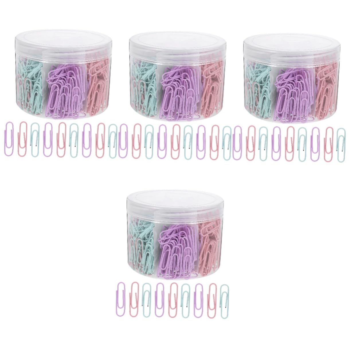 SHINEOFI 4 Set Clip Di Carta Divertenti Porta Graffette Da Scrivania Clip Di Immersione Cartelline Portadocumenti Faldoni Portadocumenti Marcatura Graffette Mini Graffette 540 Pezzi * 4