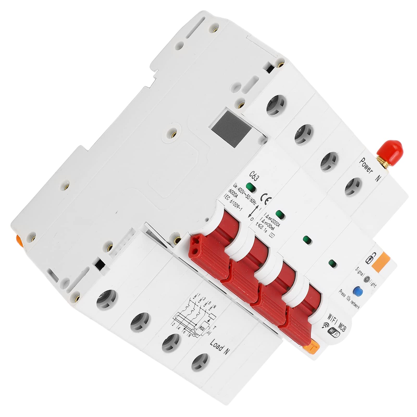 Disyuntor Inteligente, Disyuntor de Control Remoto AC400V 63A WiFi para Bomba de Agua