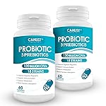 CANLIST Probiotics 120 Billion CFUs 18 Strains, 3 Prebiotics & Digestive Enzymes for Men Women,Digestive & Immune Support,Shelf Stable Non-GMO 120 Capsules