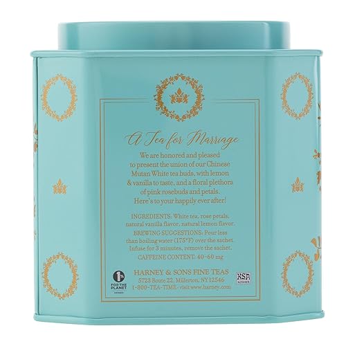 Miniatura 4 de Harney & Sons Té de boda, té para matrimonio, lata de 30 unidades