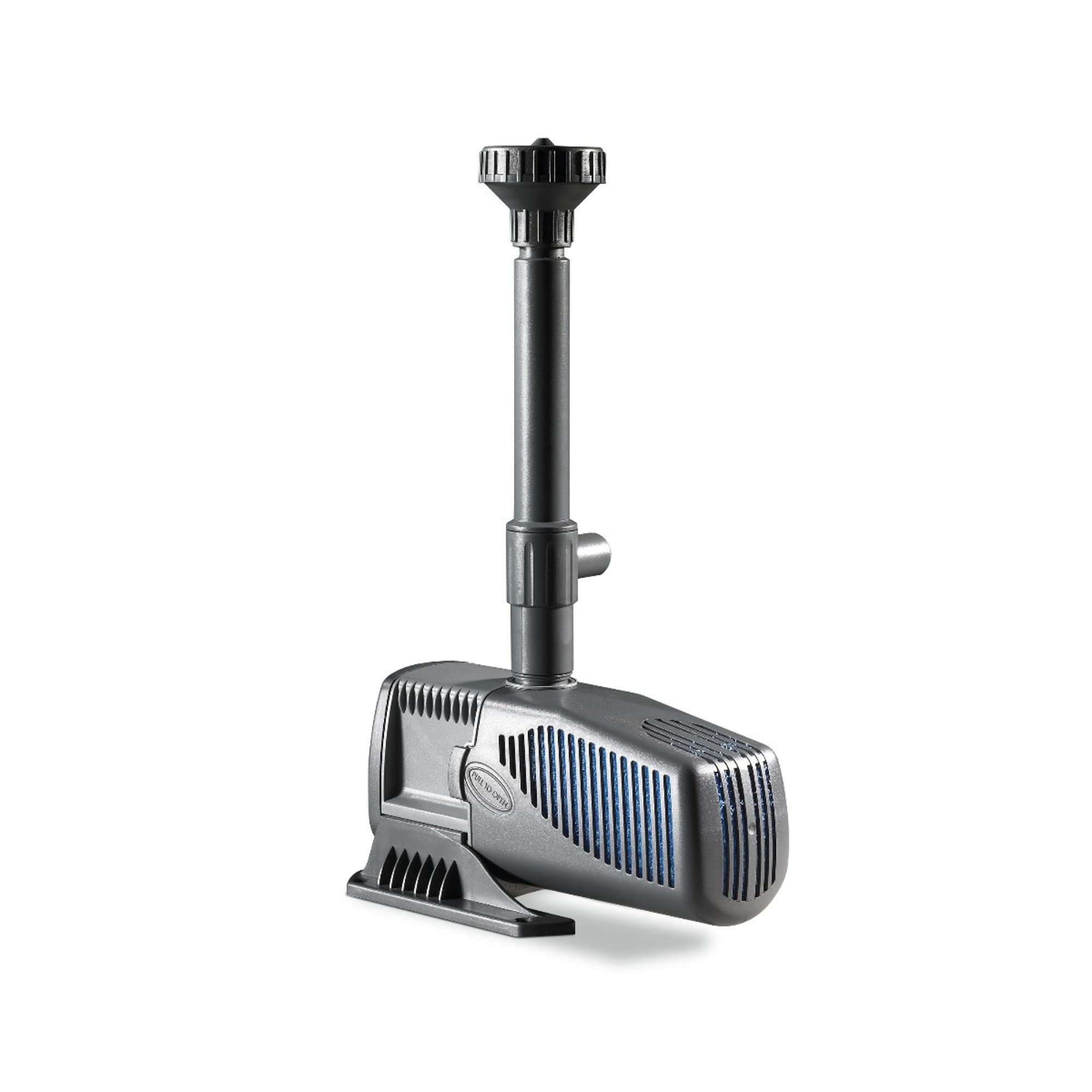 SicceSyncraPond 3.0 - 714 GPH Pump – Koi Friendly, Self-Cleaning Impeller, Hose Fittings Included