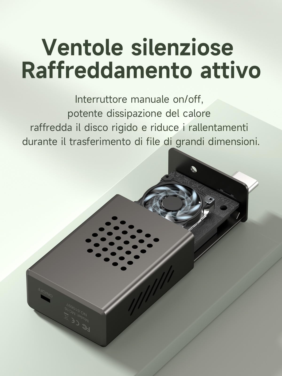 Hagibis Enclosure per iPhone e MacBook - Sostituzione SSD esterna - Dettaglio