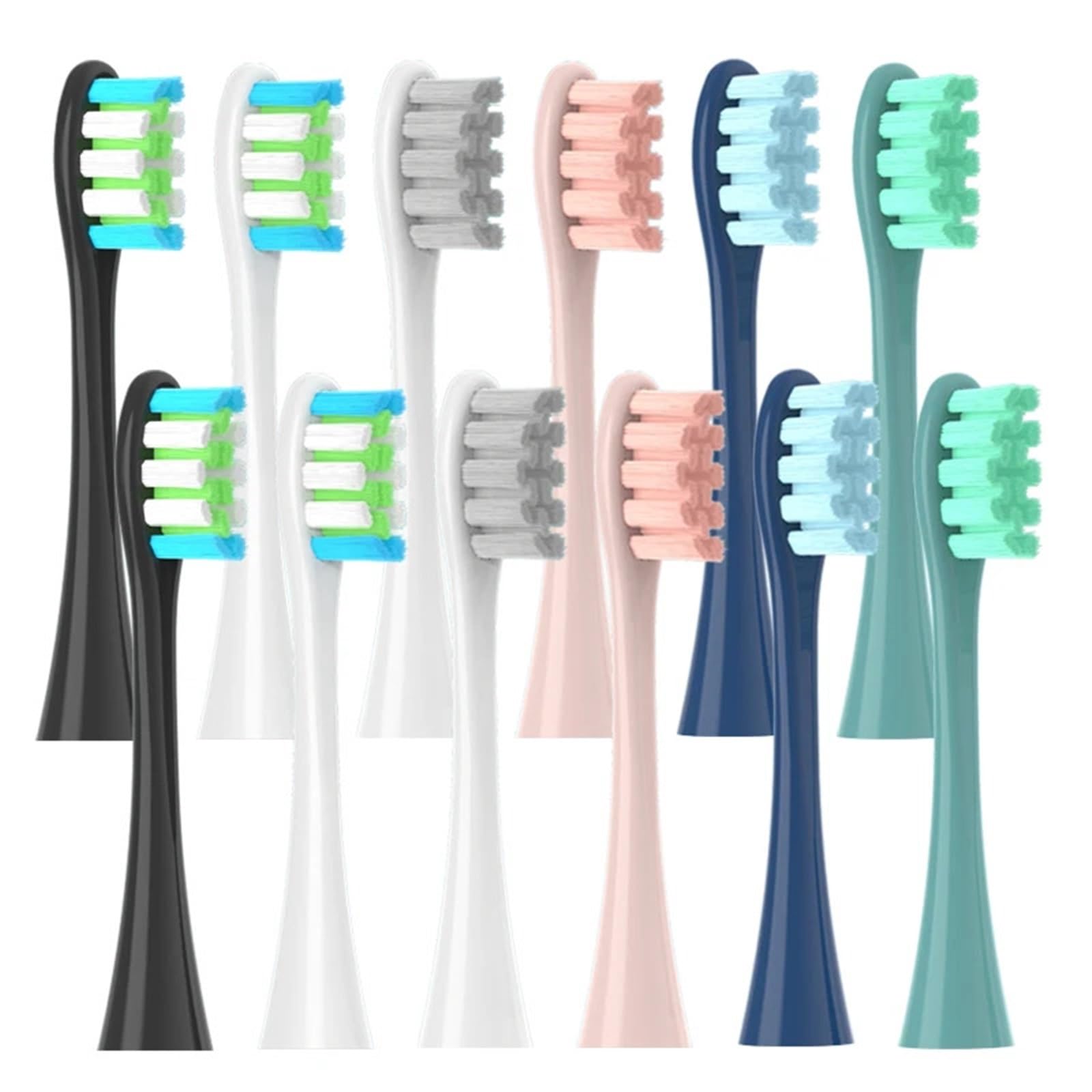Testine morbide, compatibile con Oclean, Flow X X PRO Z1 | F1 One Air 2 SE, testine di ricambio per spazzolino sonico(12 WBlue)