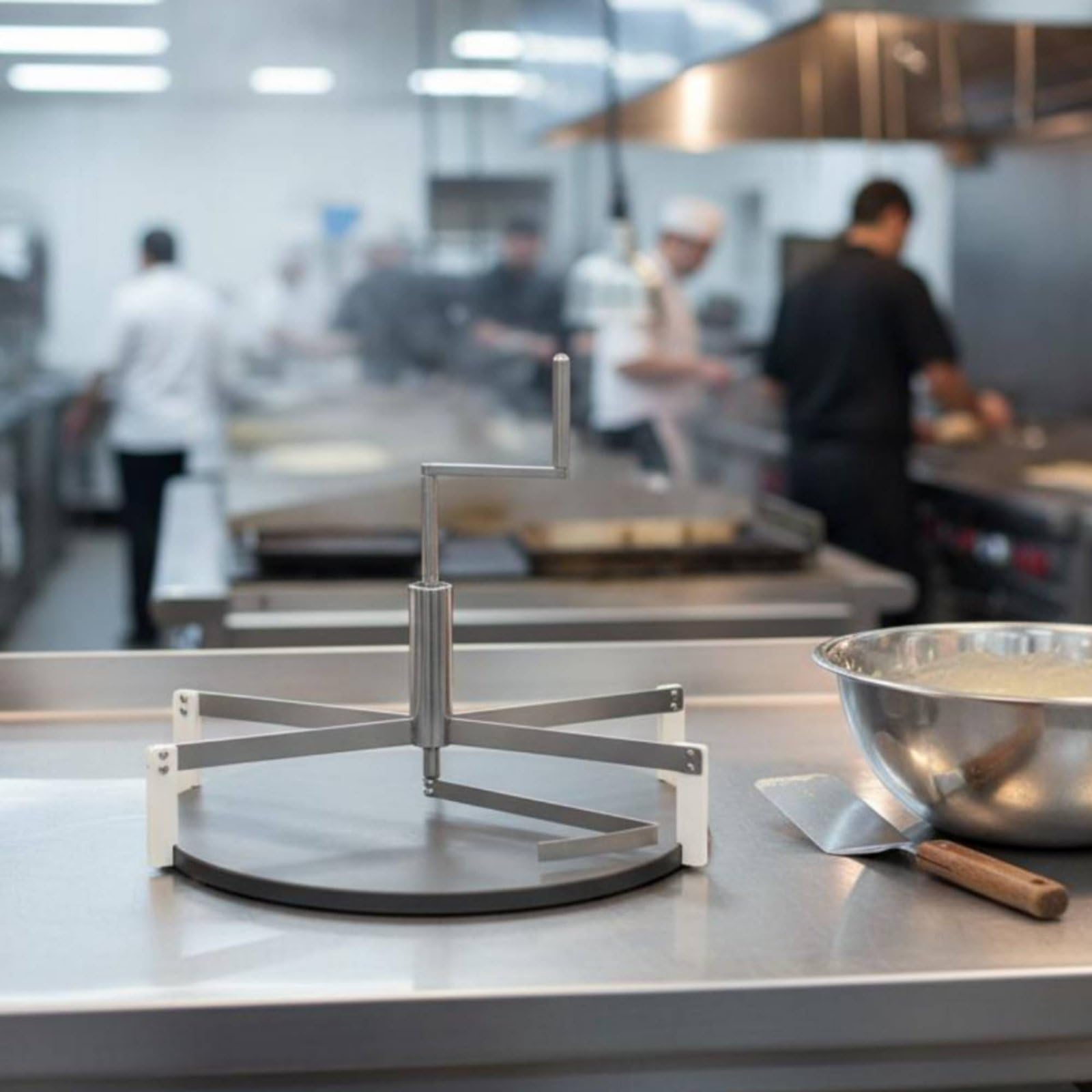 Spalmatore Pastella Crêpe Uso Commerciale Attrezzatura da Cucina Acciaio Inossidabile per Laboratorio Alimentare