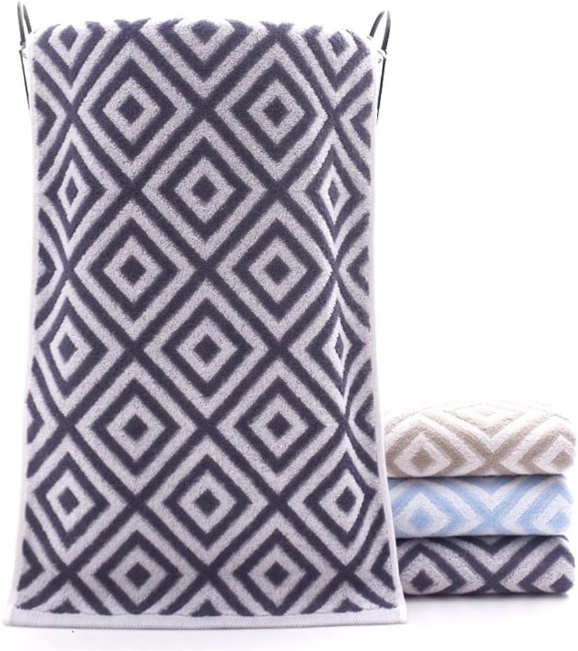 British Lattice Cotton Washcloth Travel Hotel Motel Camping Portable Clean Face Towel(D)