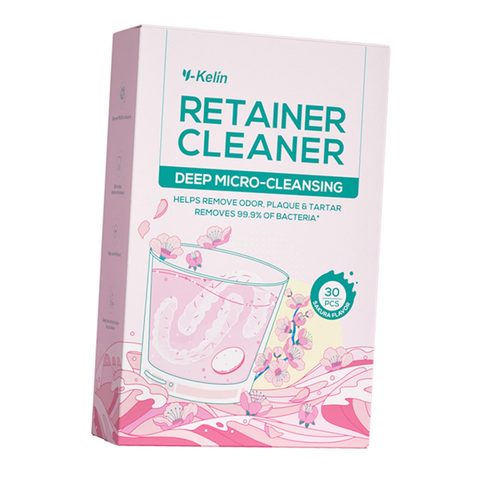 30 Pieces Denture Cleaner Tablet Cleaning Tool False Tooth Cleaning Tablet Sakura flavor | Health & Beauty | Oral Care | Denture Care-image-37