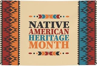 Native American Heritage Month Banner 47x71 Inch Background Banner Flags Welcome Decoration For Wedding Party Yard