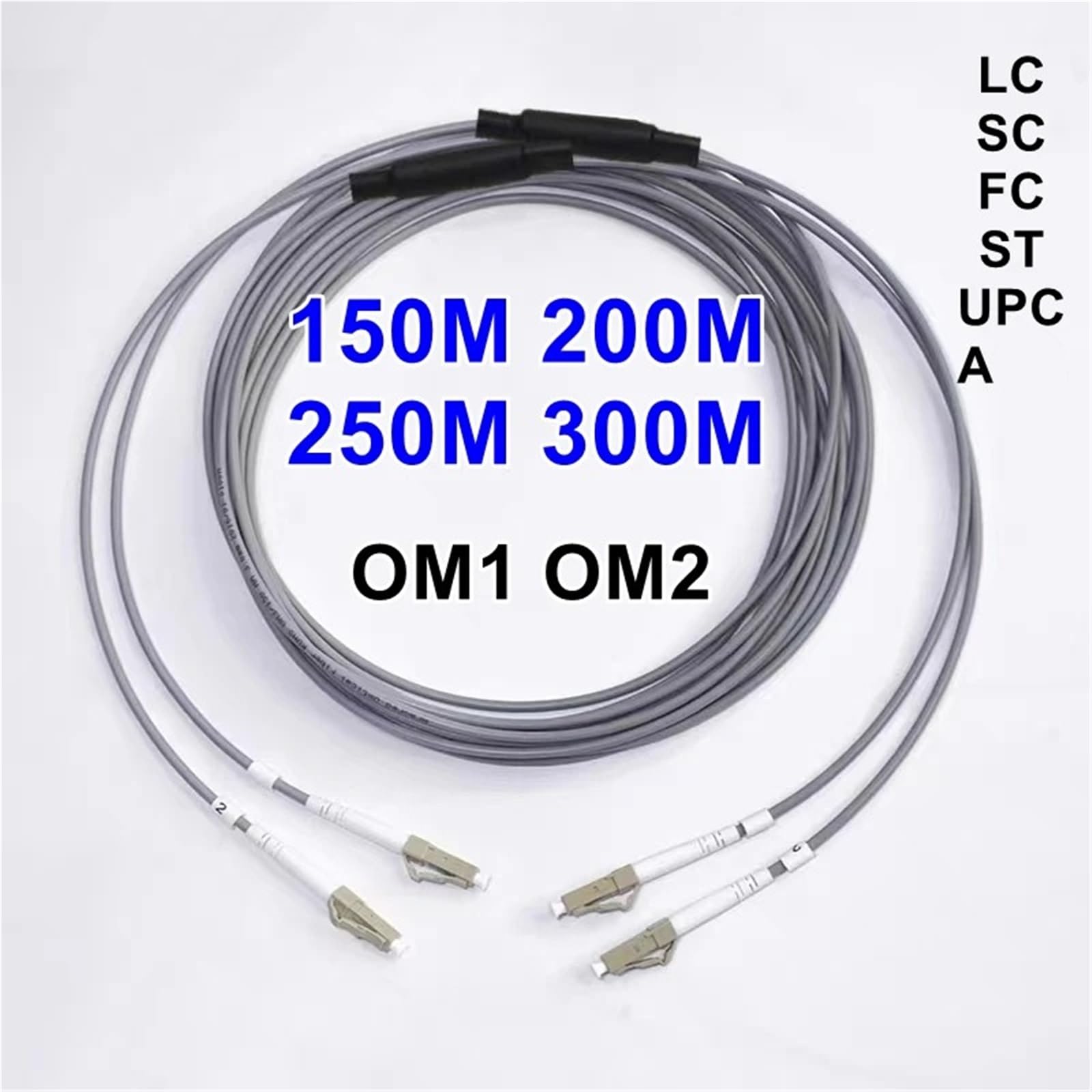 Câble de raccordement à Fibre Optique blindé 2 conducteurs - 150-300 m multimode(Ask us-Customized)