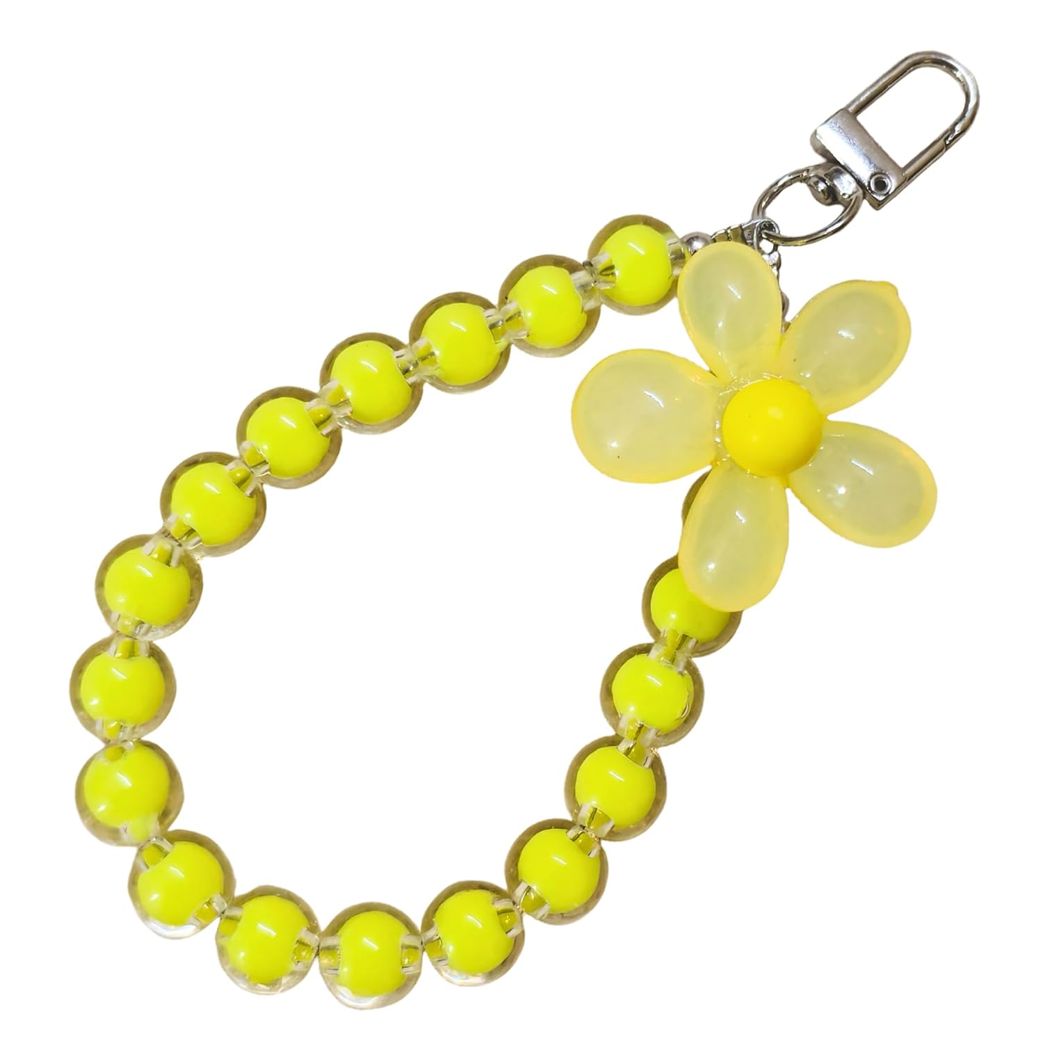 BOLSAVIRA Crystal Resin Phone Charm with Beaded Loop For Women and Girls, Detachable Keyring, Glossy Finish, Cute Floral a... - Review, Price and Buying Guide