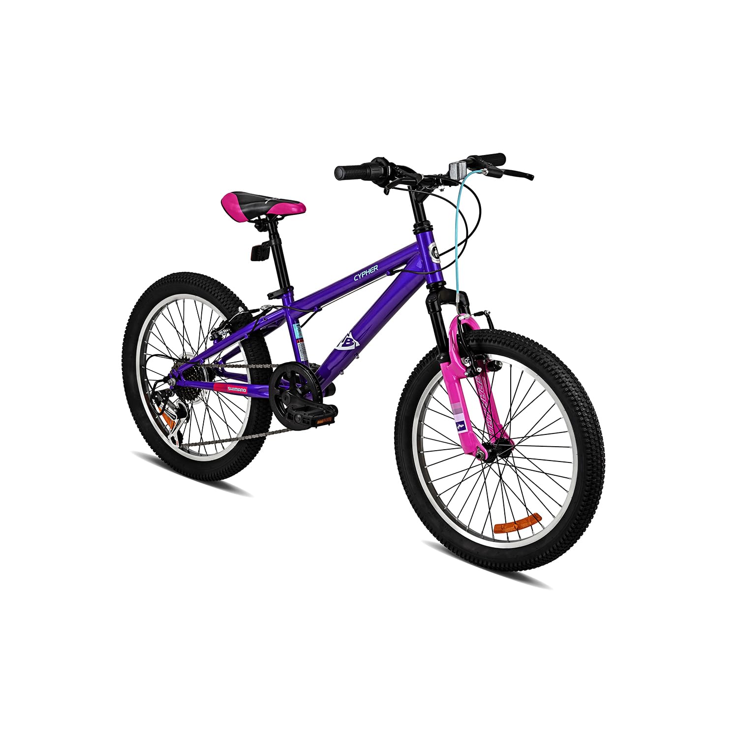 Spartan 20" Cypher Kids Mountain Bike – Front Suspension, 7-Speed Shimano Gears, Steel Frame, Adjustable Saddle – MTB for Boys Ages 6 to 9 – Design with Off-Road Ready Features